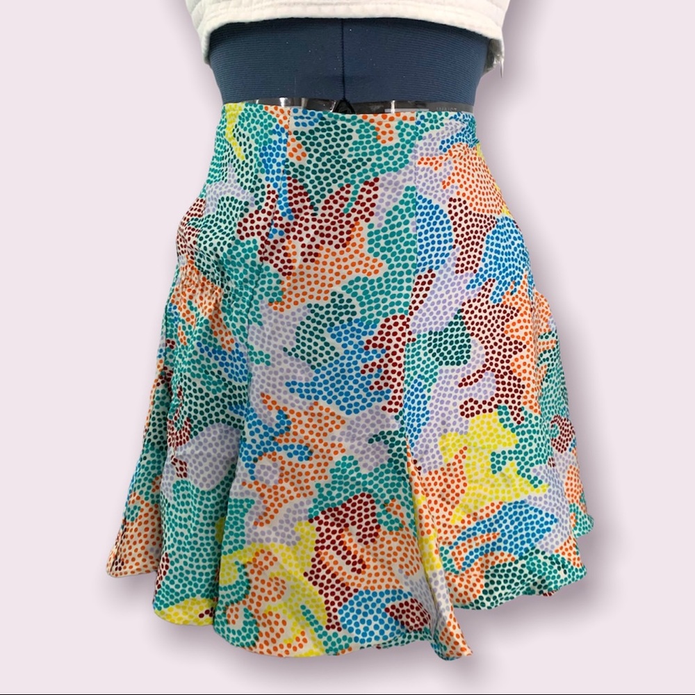 Silk twinkle mini skirt